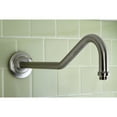 thumbnail image 3 of Kingston Brass K117C8 Restoration 17-Inch Rain Drop Shower Arm with Round Flange in Brushed Nickel, 3 of 6