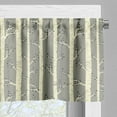 thumbnail image 3 of Ambesonne Birch Valance Pack of 2, Trees Nature Boho Composition, 54"X12", Pale Yellow and Warm Taupe, 3 of 5