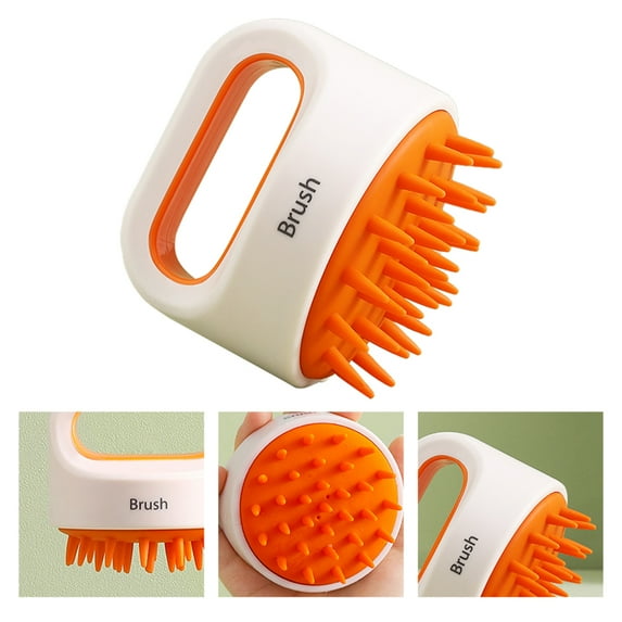 Travelwant Scalp Massager Shampoo Brush with Long & Flexible Silicone Bristles for Hair Care and Head Relaxation, Glide Through Hair Easily, Dandruff Removal and Itching Relief, Wet and Dry