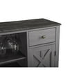 thumbnail image 6 of FESTIVO 47 in. Modern X-Door Wine Cabinet w/ Built-in Wine Rack - 47" in Width Grey Grey Finish, Matte, Wood Finish, 6 of 6