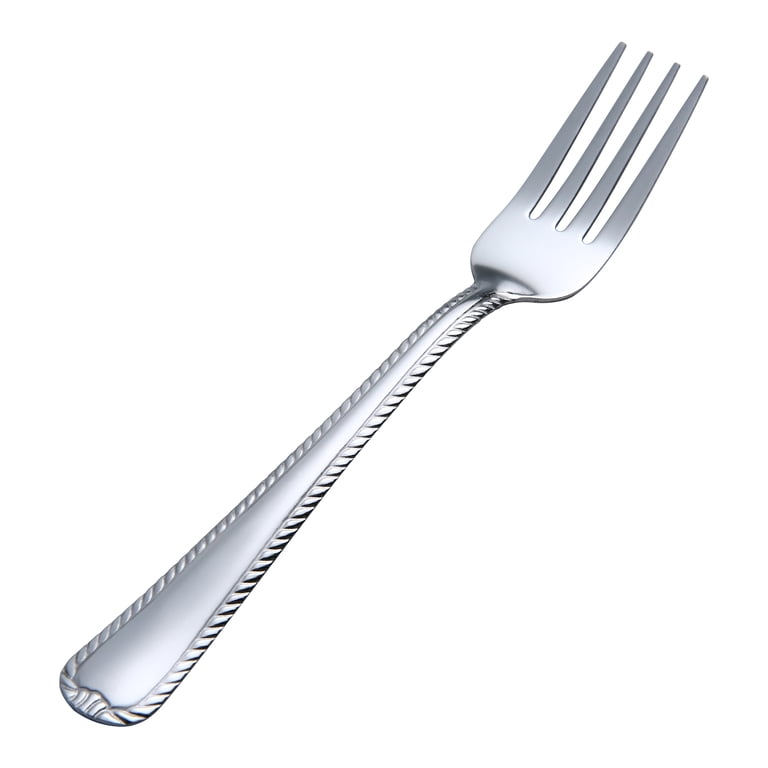 Mainstays Lace Stainless Steel Silver Adult Dinner Spoon, 4- Piece