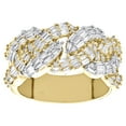 thumbnail image 2 of 10K Yellow Gold Baguette Diamond Miami Cuban Link 12mm Fancy Pinky Ring 1.15 CT., 2 of 5