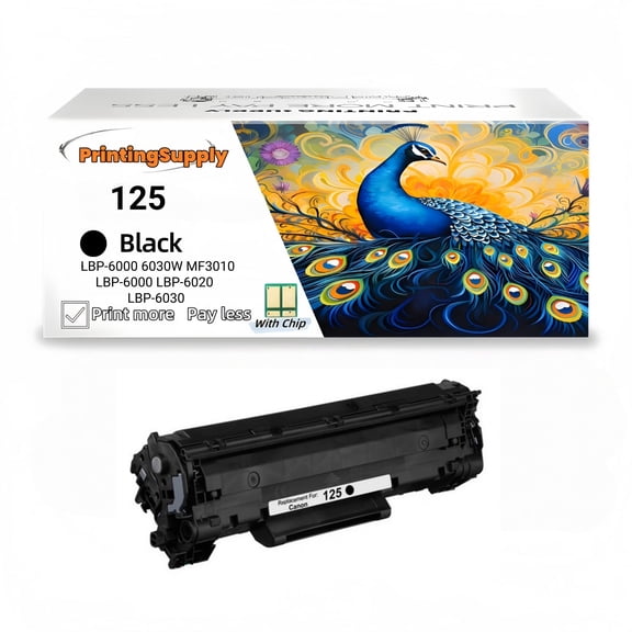 New Compatible Toner Cartridge For Canon 125 CRG-125 3484B001AA For use with Canon ImageClass LBP-6000 6030W MF3010 i-SENSYS: LBP-6000 LBP-6020 LBP-6030