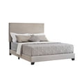 thumbnail image 3 of Home Design Evon King Linen Upholstered Bed Frame with Foam Padding and Polyester Upholstery, Warm Gray, Easy assembly, 3 of 6