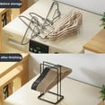 thumbnail image 3 of Duety Hanger Organizer Detachable Clothes Hanger Stacker Rack Metal Hanger Holder Stand Space Saving Clothes Hanger Storage Holds up 100 Wire Clothes Hangers for Closet Room, 3 of 8