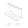 thumbnail image 2 of Organizador de maquinillas de afeitar de fácil instalación, soporte de pared de acrílico transparente para brochas de afeitar, colgador para ducha de, 2 of 8