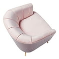 thumbnail image 3 of Furniture of America Elvie Velvet Upholstered Accent Chair in Soft Pink, 3 of 7