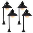 thumbnail image 4 of Streetlight Ornament Miniature Light for Decoration 4Pcs Black PVC, 4 of 5