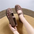 thumbnail image 5 of XIMIN Women's Flower Embroidered Slip On Knitting Flat Loafers Breathable Elastic Mesh Comfy Platform Non Slip Walking Nurse Shoes Casual Walking Sneakers (6, Yellow), 5 of 9