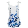 thumbnail image 4 of DYMADE Women Summer Thin Spaghetti Strap Splice Lacce Camisole Sun Top, 4 of 7