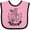 Pink and Black, variant on Inktastic First Birthday 1 Year Old Boys Bear Boys or Girls Baby Bib