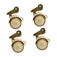 thumbnail image 5 of 4 Pcs Swivel Caster Wheels U Bracket Casters Brake Wheels with Mute Moving for Furniture Cribs and Tables, 5 of 9