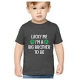 thumbnail image 1 of Tstars Boys St Patricks Day Shirt Lucky Me I'm a Big Brother to Be Kids St Patricks Day Shirts Gift for Boys Irish Big Bro Shirt Pride Proud Irish Toddler Kids T Shirt, 1 of 6
