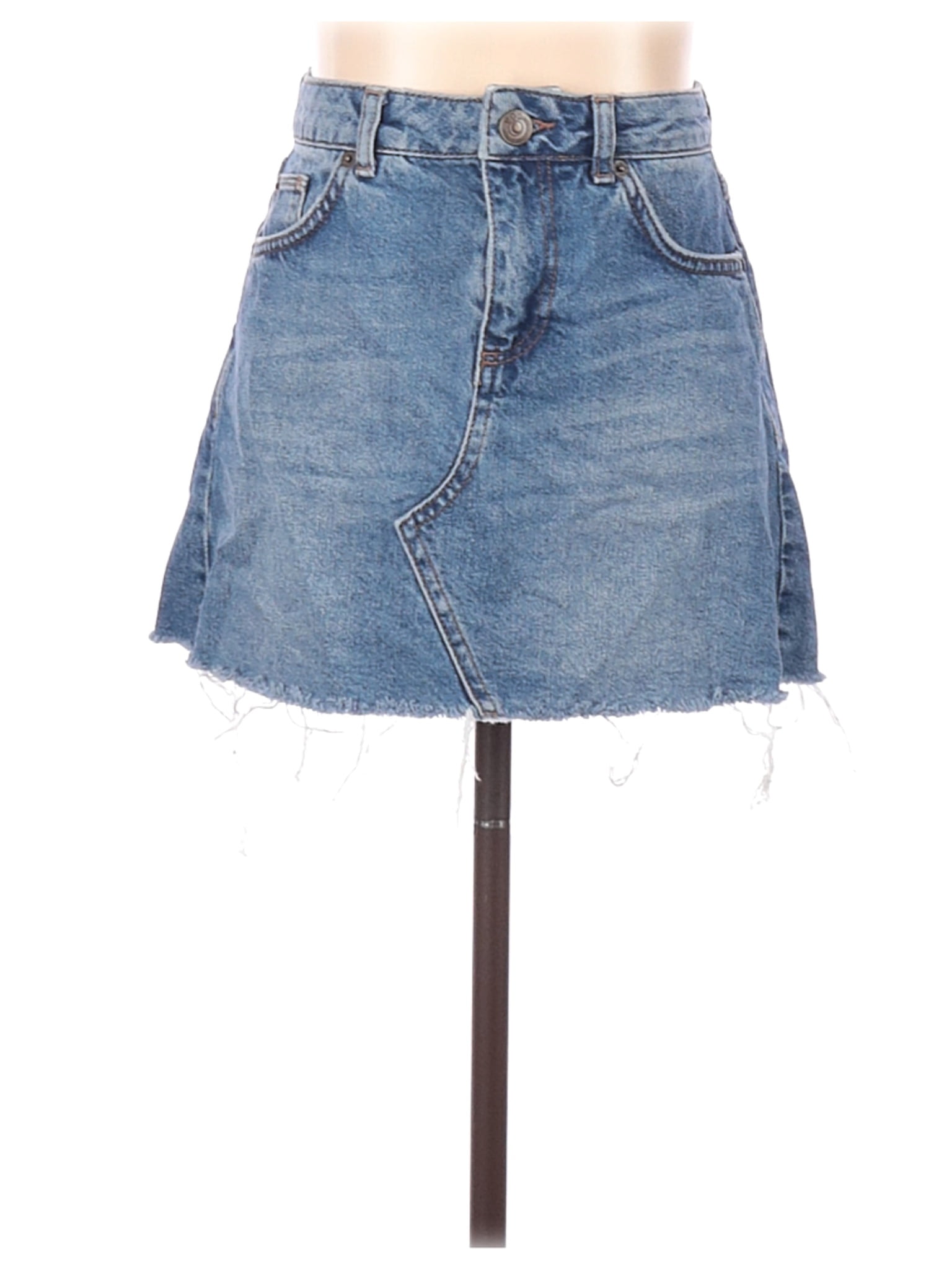 xs denim skirt