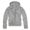 thumbnail image 1 of Suéter con capucha con cremallera GT Básica Ajustada Clásica Grande Gris de Brezo Chaqueta, 1 of 1