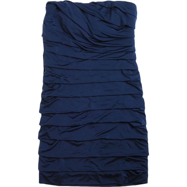 Speechless - Vestido sin tirantes en capas para mujer, azul, grande Speechless vestido de verano