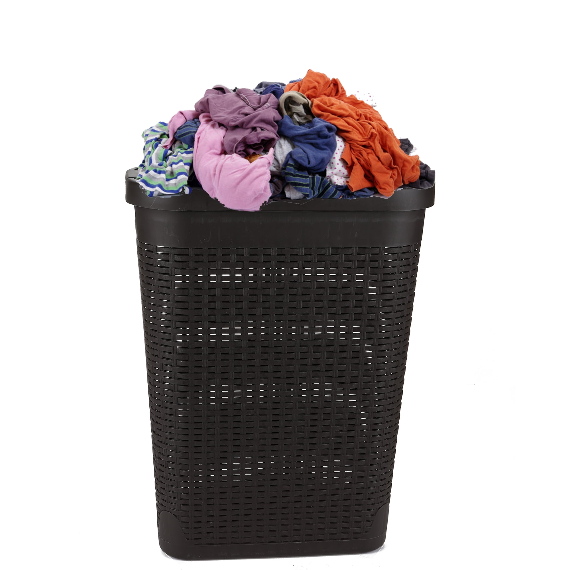 Mind Reader 40 Liter Slim Laundry Basket, Laundry Hamper with Cutout