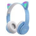 thumbnail image 1 of Typpkmm Cute Ear Bluetooth Headphones with LED Light Flash Stereo Foldable, 1 of 7