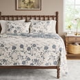thumbnail image 2 of The Pioneer Woman Agatha Floral Gauze Quilt, Full/Queen, Blue Dust, Reversible Bedding, 2 of 9