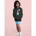 thumbnail image 2 of Bunny With Balloon Hoodie Juniors -Image by Shutterstock,  Medium, 2 of 4