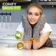 thumbnail image 4 of Premium Heat-Resistant Oven Mitts - Stylish and Beautiful - Non-Slip Platinum Silicone Grip - Long and Thick - 100% Natural Cotton Exterior and Soft Terry Cloth Lining - Set of 2 by Cook'n'Chic, 4 of 6