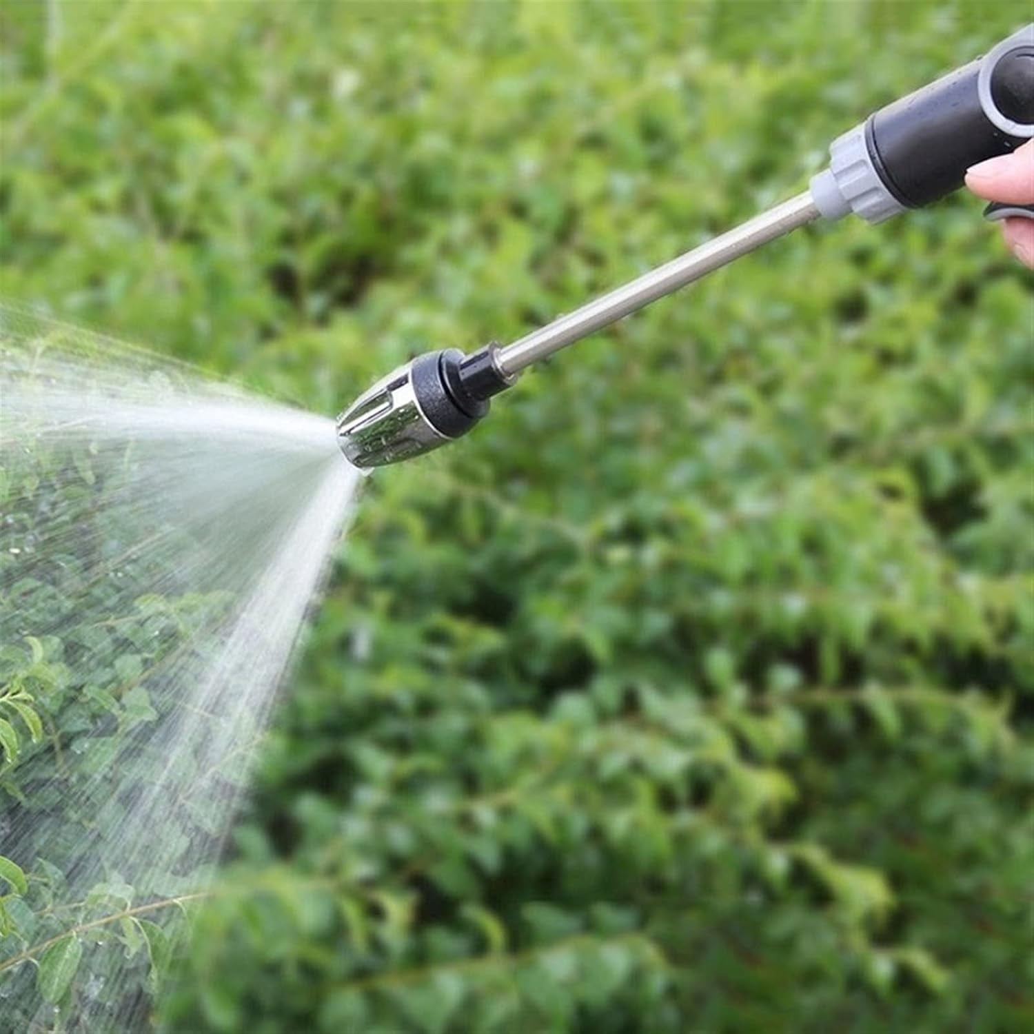 Power Jet Water Hose Sprayer Nozzle, High Pressure Car Wash Garden Watering Gun, Multi-Function Caulking & Lawn Tool with Rotating Spray Modes for Cleaning, Gardening