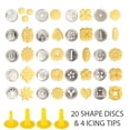 thumbnail image 4 of facefd Kit de Fabrication de Biscuits pour Machine à Biscuits DIY avec 20 Disques à Biscuits 4 Buses Outil de Cuisson Décoration Outils de Cuisson, 4 of 5
