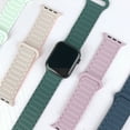 thumbnail image 2 of TECH CIRCLE Double Sided Wearable Silicone Magnetic Loop Bands for Apple Watch Series 9 8 7 SE 6 5 4 3 2 1,Sport Watch Band Compatible with Apple Watch Band 38/40/41mm,Starlight/White, 2 of 6