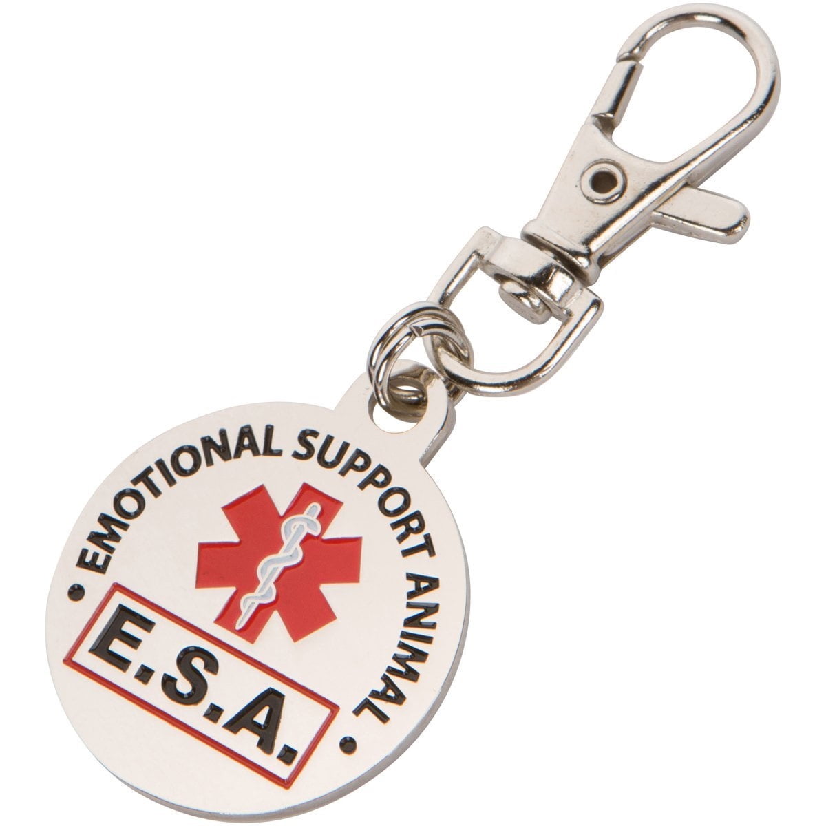 Buy Official Emotional Support Animal ESA Round Hanging ID Tag Hang