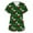 A005-Green, variant on BDPORKAS Scrubs for Women Cute Christmas Printed Short Sleeved V Neck Shirts Soft Nurse Uniform with Pockets