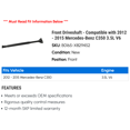 thumbnail image 2 of Front Driveshaft - Compatible with 2012 - 2015 Mercedes-Benz C350 3.5L V6 2013 2014, 2 of 2