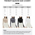 thumbnail image 4 of GHSDFBB Chandails à Col Roulé Simulé pour Femmes Manches Longues Mode Automne Basique Ajusté sous-Vêtements Thermiques Doux, 4 of 4