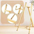 thumbnail image 2 of Modern Metal Tripod Plate Stand Table Top Easel Art Holder Easel For Wedding Display Picture Plate Platter Book Photo, 2 of 5