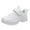 White, variant on Splozh Girls Tennis Shoes Lightweight Toddler Big Kids Shoes Boys Girls Breathable Sneakers Athletic Running Shoes Black,US 12.5