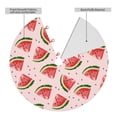 thumbnail image 2 of Lsque Hand Drawn Watermelon Print Christmas Tree Skirt, Tree Skirt with Ties or Velcro, Perfect for Holiday Decorations, Halloween, and New Year-36", 2 of 7