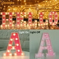 thumbnail image 2 of LED Marquee Letter Lights, Light Up Pink Letters Glitter Alphabet Letter Sign Battery Powered for Night Light Birthday Party Wedding Girls Baby Gifts Home Christmas Decoration, Pink Letter N, 2 of 6
