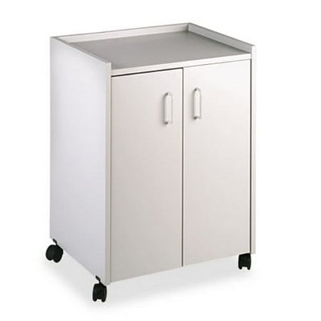 - Safco Mobile Refreshment Center Cart, 1-Shelf, 23w x 18d x 31h, Gray (SAF8953GR)
