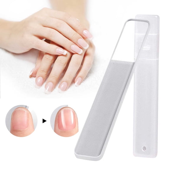 Nano Glass Nail File - Nano Glass Nail File Nano Crystal Mini Fingernail File Upgrade Nail Nail Files Polishing Strip Crystal Nail Manicure Tool (Transparent), Nail Tools, Nail File, Easter, St.