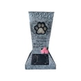 thumbnail image 2 of Jarrón ángel con luces LED | Porta flores para memorial en cementerio para humanos o mascotas | Regalo para jardín exterior de resina | Monumento decorativo único con crucifijo | 9x5x2.7 pulgadas, 2 of 9