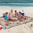 thumbnail image 5 of Running Horse and Rose Extra Large Picnic Beach Blanket Waterproof Sand Proof Portable Outdoor Mat 60x80, 5 of 9