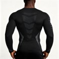 thumbnail image 4 of Graphic Print Men Compression Long Sleeve Shirt, Quick‑Dry High‑Stretch Breathable Athletic Base Layer, Performance Top For Gym Training Running Basketball And Outdoor Sports, 4 of 6