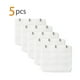 thumbnail image 2 of Señora 5Pcs 3 Gancho De 3 Filas Longitud Ajustable Correa Del Sujetador Extensor Ganchos De Hebilla Blanco Puro 5Pcs Una Talla, 2 of 5
