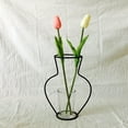 thumbnail image 2 of RYRDWP New Nordic Vase Black Minimalist Abstract Iron Brief Vase Flower Racks, 2 of 3