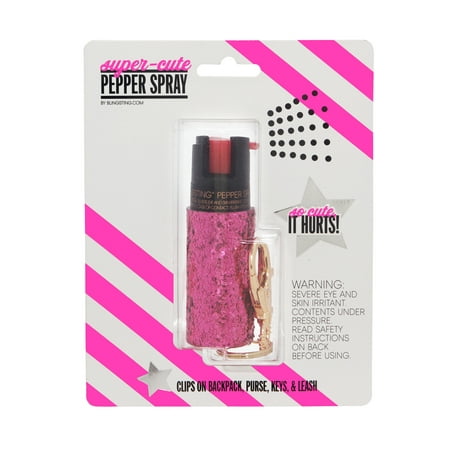 Super-Cute Pepper Spray Keychain for Women (Pink)