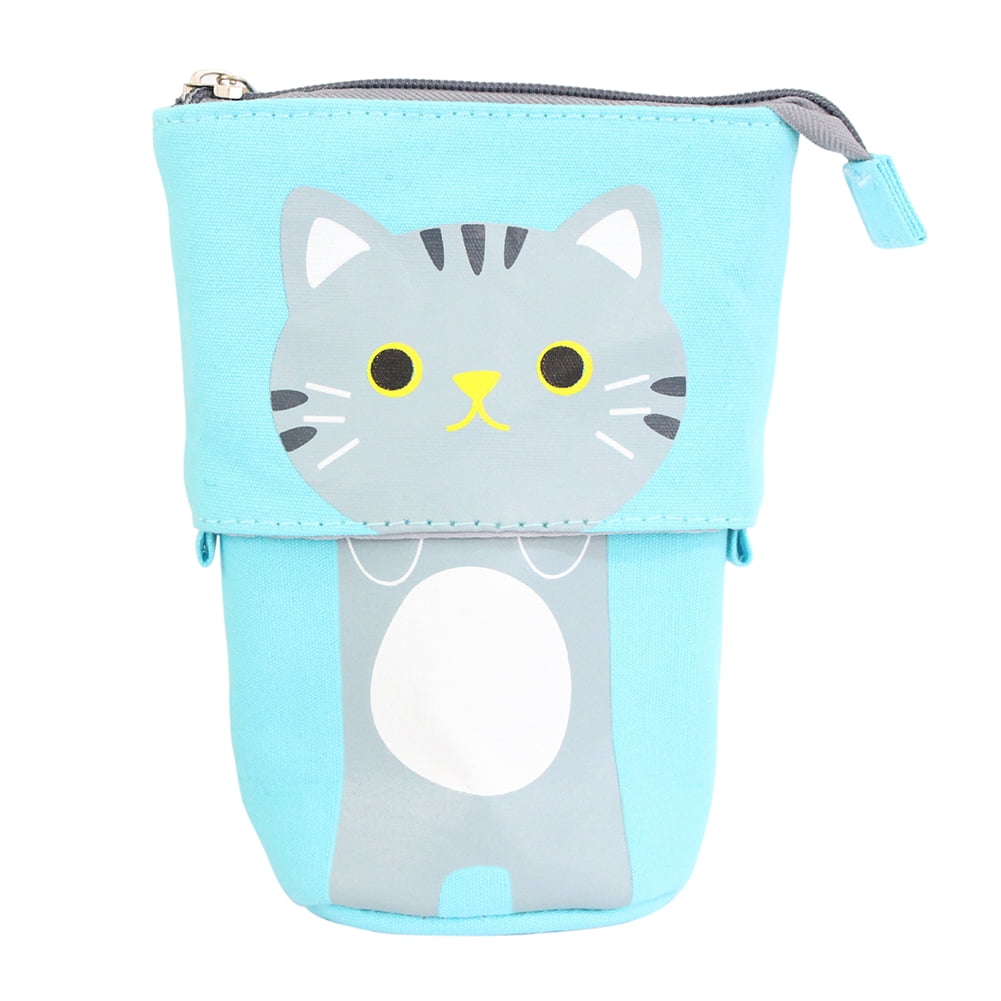 Flexible Cat Pencil Case Fabric Cute Box Bags Gift School Stationery Supplies Flexible Cat Pencil Case Fabric Cute Box Bags Gift School Stationery Supplies