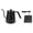 Black, variant on M Buder Electric Gooseneck Kettle 1000W, 0.8L / 27 oz Fast Boiling Water Kettle with Auto Shut-Off, 304 Stainless Steel Pour Over Tea Kettle, Matte White (11.02 x 7.87 x 7.87 inches)