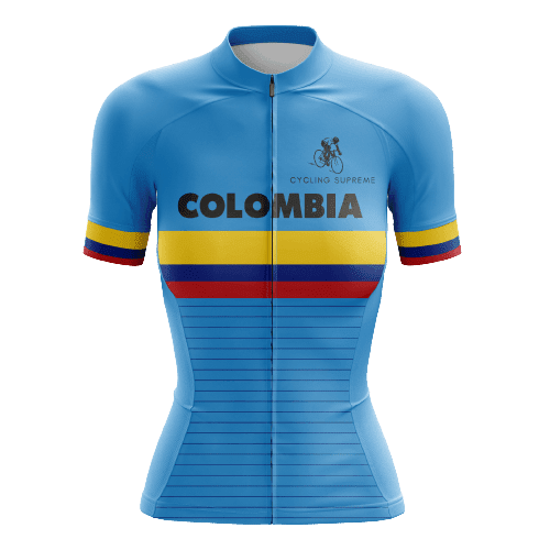Colombia Flag Women's Cycling Jersey - 4XL