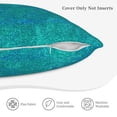 thumbnail image 5 of Bingfone Blue Green Glitter Linen Throw Pillow Covers Cushion Case Pocket Button Vintage Farmhouse Pillowcase-18"x18", 5 of 9