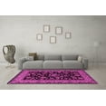 thumbnail image 3 of Ahgly Company Indoor Square Persian Pink Traditional Area Rugs, 4' Square, 3 of 4