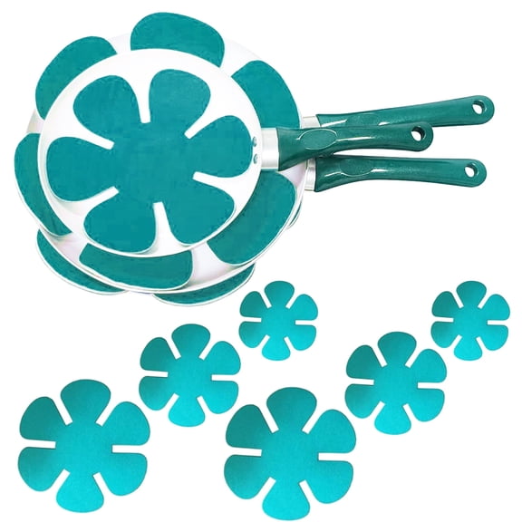 Set of 12 Pan Protectors for Stacking, Trivets for Hot Pots and Pans, Felt Pot Separators, 4.72 in / 7.87 in / 9.84 in
